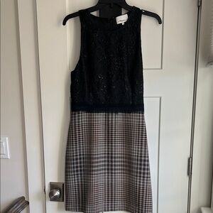 3.1 Phillip Lim Black and Brown Midi Dress